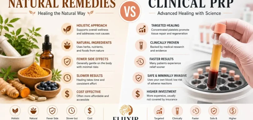 natural remedies vs clinical prp